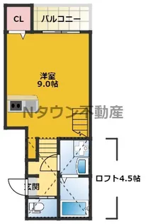 CASA FELICE長田【2階】の間取り