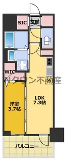 エステムコート名古屋TWIN EAST【3階】の間取り