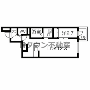 アソシエ東別院【4階】の間取り