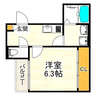 プルミエール角割町【2階】の間取り