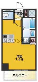 1Kの間取り画像