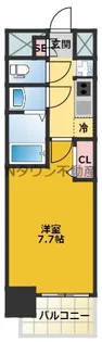 プレサンス東別院駅前Ⅱ【7階】の間取り
