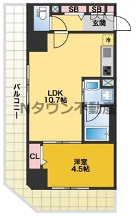 セイワパレス丸の内駅前【8階】の間取り