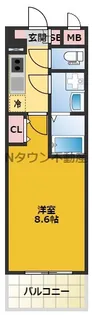 S-RESIDENCE浄心Ⅱ【10階】の間取り