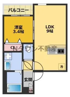 Blue Note【3階】の間取り