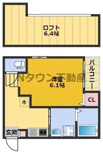 カンファーフォレスト【1階】の間取り