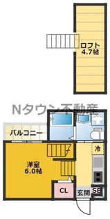 ココマンション【201号室】の間取り