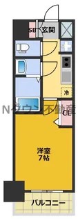プレサンス桜通ベルノ【4階】の間取り