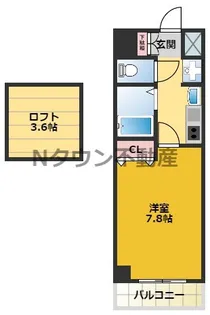 プレサンス名古屋駅前アクシス【4階】の間取り