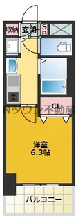 プレサンス名古屋駅前ヴェルロード【2階】の間取り