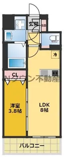 プレサンス名古屋駅ゲート【10階】の間取り