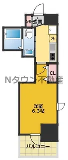 エステムコート名古屋千種グレイス【12階】の間取り