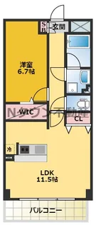 ブリス【5階】の間取り