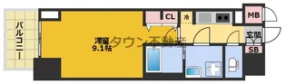 S-RESIDENCE東別院【201号室】の間取り