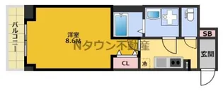 S-RESIDENCE東別院【6階】の間取り