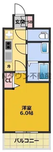 ディアレイシャス上前津【1005号室】の間取り