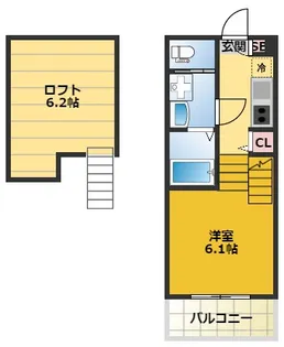 K Flat【2階】の間取り