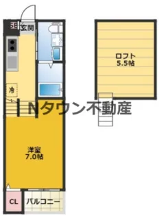 エスパス リブレ【1階】の間取り