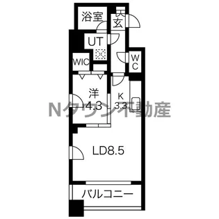 ポルタニグラ千種【606号室】の間取り
