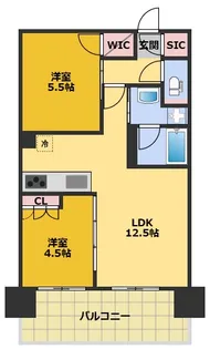 Alivis金山East【2階】の間取り