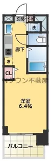 プレサンス名古屋STATIONアブソリュート【3階】の間取り