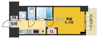 プレサンス名古屋STATIONアブソリュート【3階】の間取り