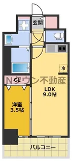 プレサンス名駅南エディフィス【905号室】の間取り
