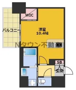 ハーモニーレジデンス名古屋イースト【406号室】の間取り