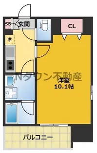 ディアレイシャス大須観音【5階】の間取り