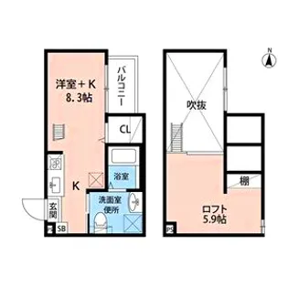 セジョリグラース【105号室】の間取り