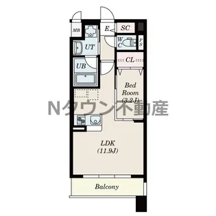 ポルタニグラ千種【6階】の間取り