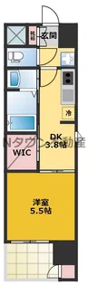 エステムコート名古屋鶴舞シエル【5階】の間取り