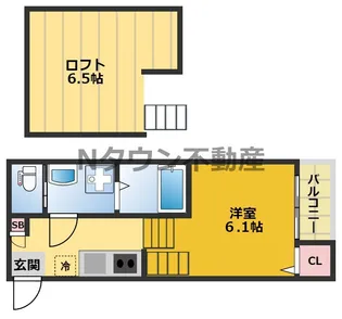 パールヒルズ千種【203号室】の間取り