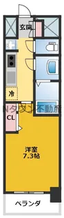 プレサンス栄フェル【8階】の間取り