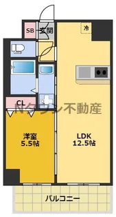 プレサンス新栄アーバンフロー【15階】の間取り