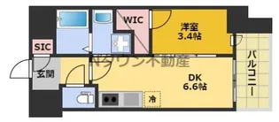 エステムコート名古屋新栄Ⅳネスト【8階】の間取り