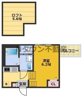 1Kの間取り画像