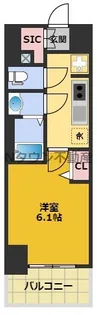 ディアレイシャス浅間町Ⅲ【10階】の間取り