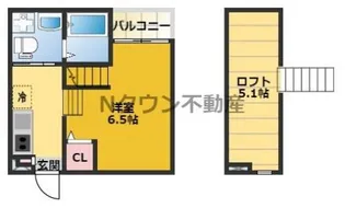 1SKの間取り画像