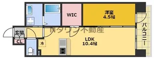 プレサンス久屋大通セントラルパーク【13階】の間取り