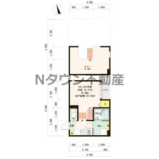 プランドール矢田【1階】の間取り