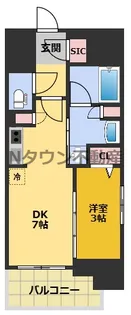 プレサンス レイズ 千種今池【4階】の間取り