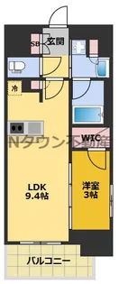 プレサンス レイズ 千種今池【13階】の間取り