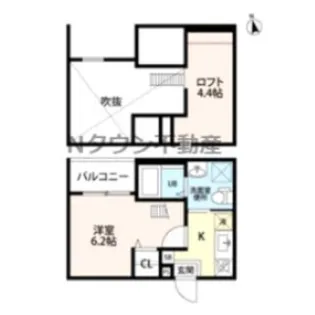 アロウ中小田井【201号室】の間取り