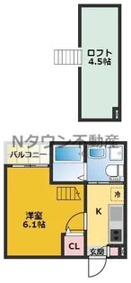 Loup de mer 庄内緑地公園【1階】の間取り