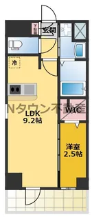 エステムコート名古屋新栄Ⅱアリーナ【12階】の間取り