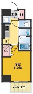 エステムコート名古屋新栄アクシス【8階】の間取り