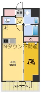 プレサンス広小路通今池【10階】の間取り