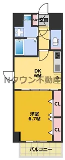 グリーンコート亀島【3階】の間取り