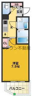 S-RESIDENCE名駅【7階】の間取り